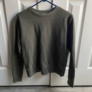 army green sweatshirt